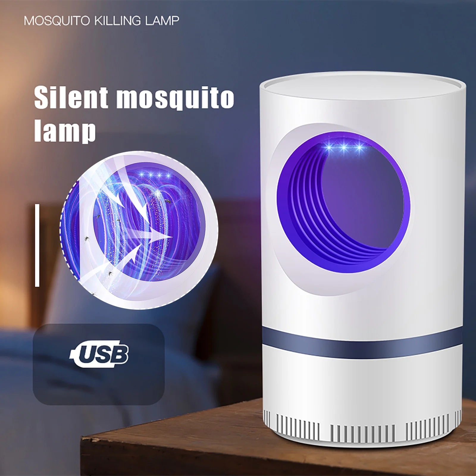 ™ Silentzap Pro – Electric Mosquito Killer Lamp with Suction Trap for Indoor & Outdoor Protection